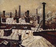 Gustave Caillebotte, Toits sous la neige, Paris